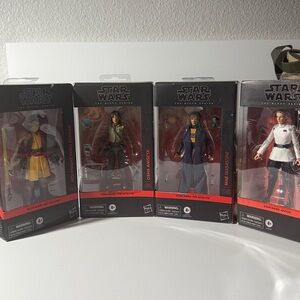 4 Hasbro Star Wars  Action Figures.